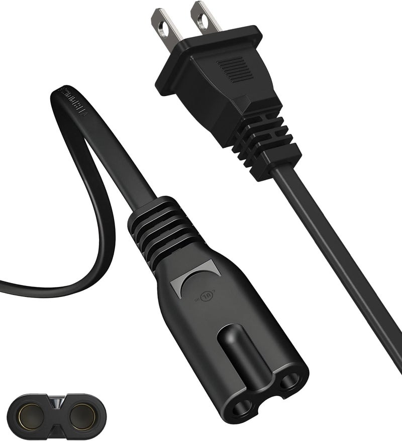 TCKN كابل طاقة AC بطول 6 أقدام لجهاز Xbox Series X/S، Xbox One X/S، لجهاز Sony PS4 PS5 PS3 Slim PlayStation5 4 3، تلفاز، طابعة، مكبر صوت كابل طاقة عالمي بديل ذو 2 شقوق - Image 1